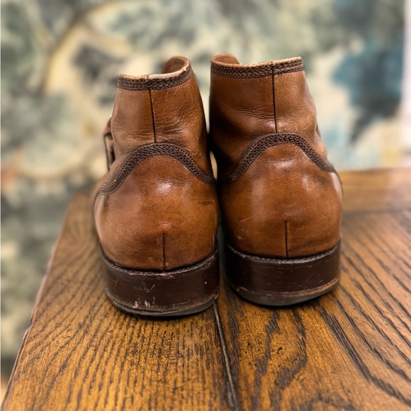 Florsheim Imperial Mens Buckle Ankle Boots Leather Dress Shoes Brown Size 9.5D - Picture 6 of 14